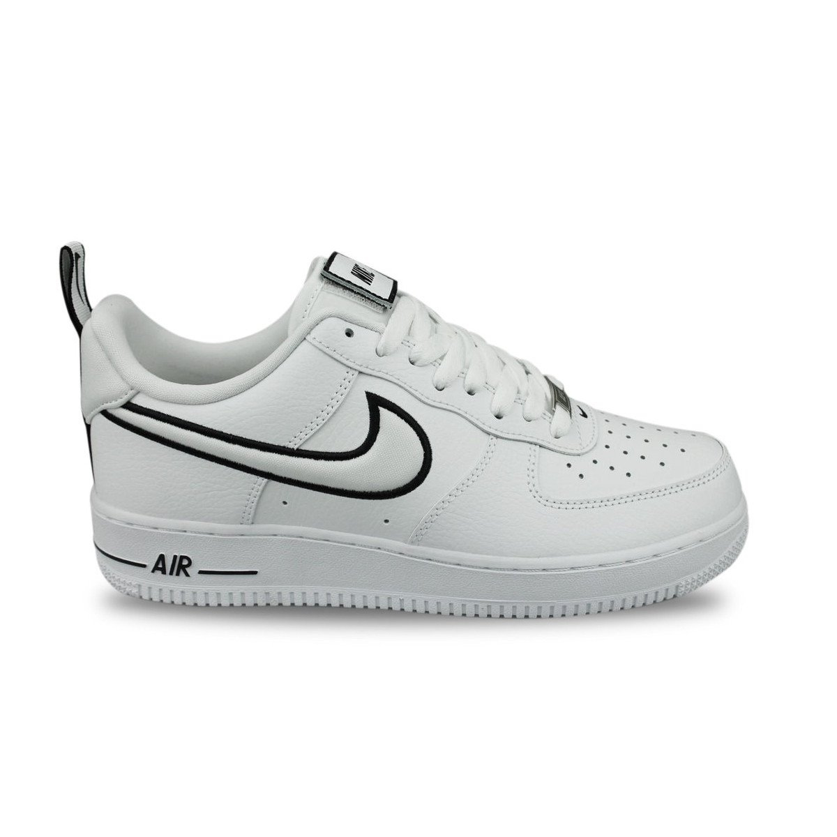 white air forces with black outline