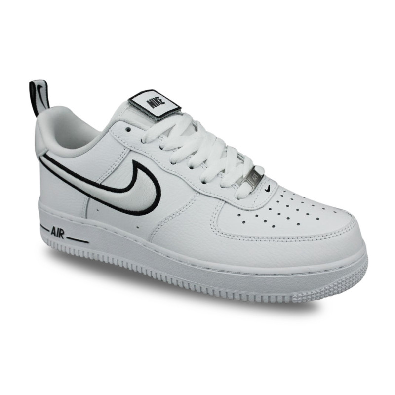 white air forces with black outline