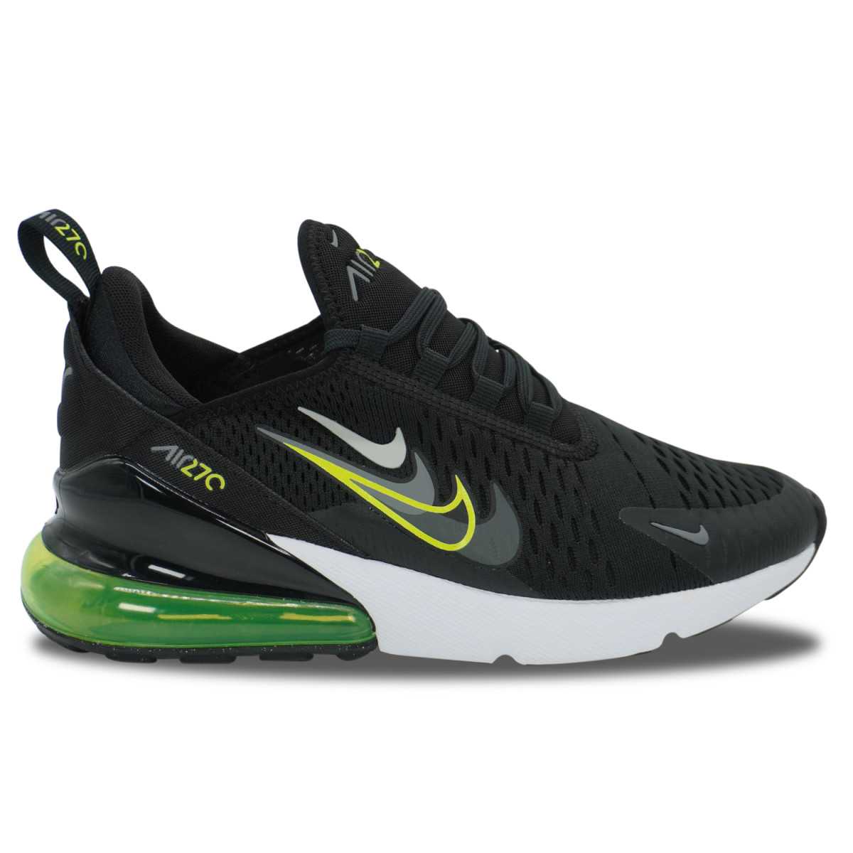 Black and yellow air max 270 on sale