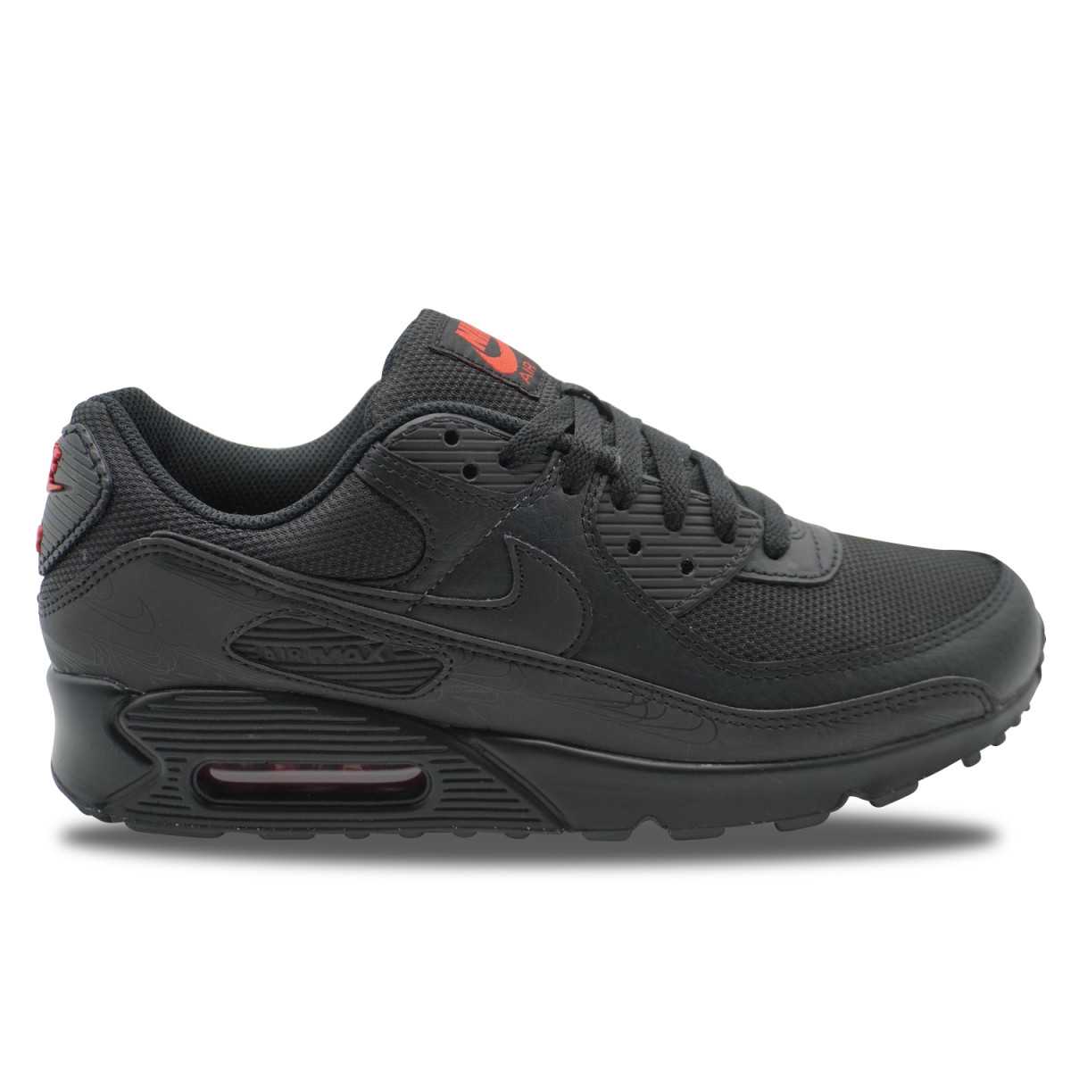 Nike Air Max 90 Black Red Reflective