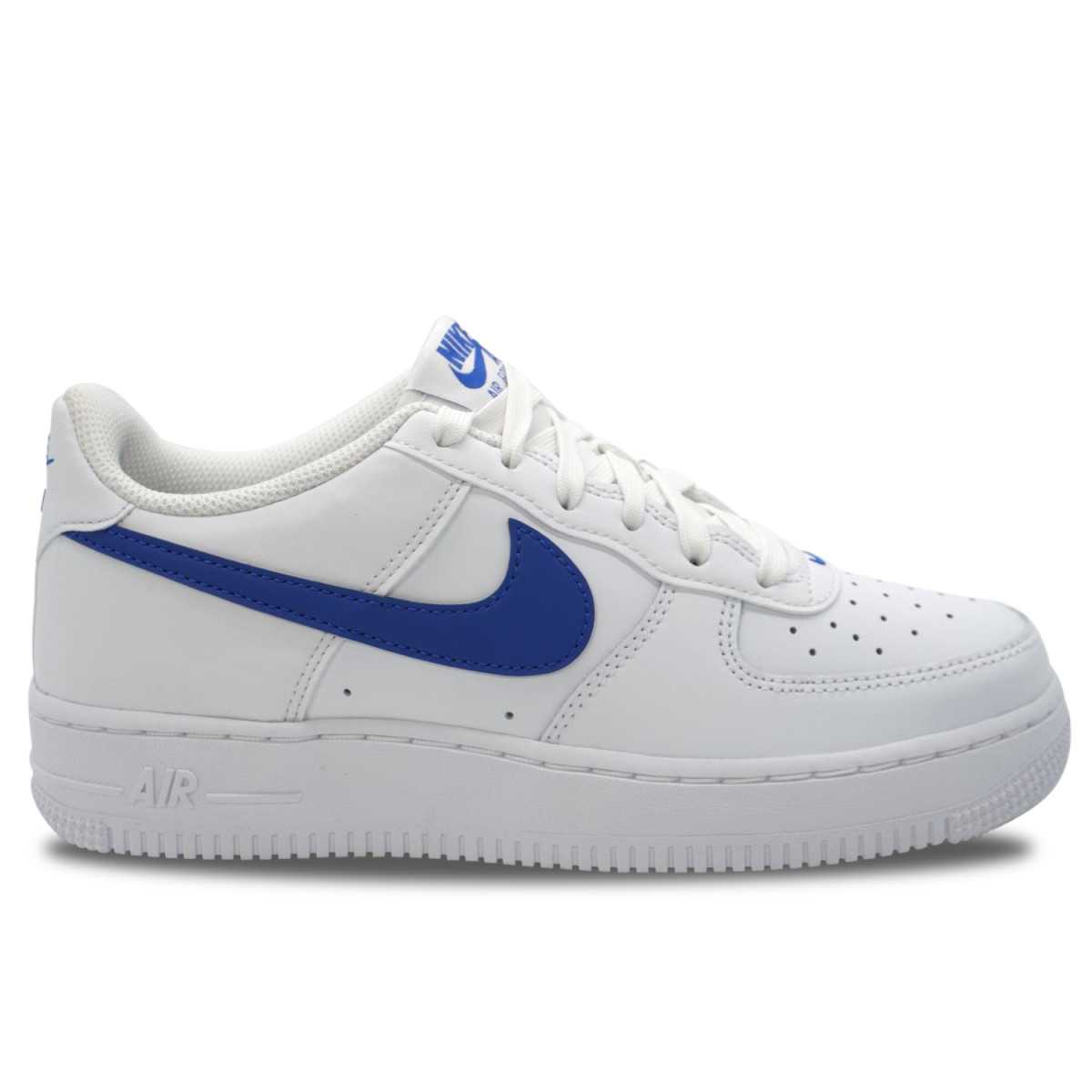 Nike Air Force 1 Leather White Hyper Royal