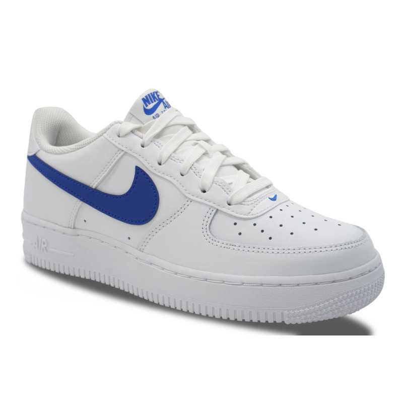 Nike Air Force 1 Leather White Hyper Royal